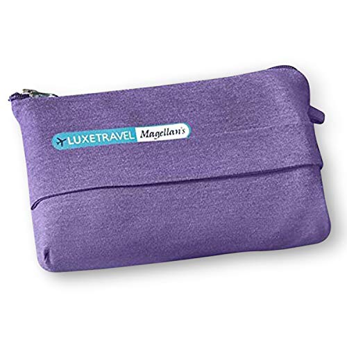 Soft Travel Blanket with Bag | Doubles as a Pillow | Purple