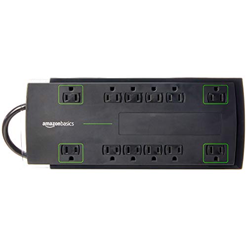 Amazon Basics Rectangular Power Strip Surge Protector