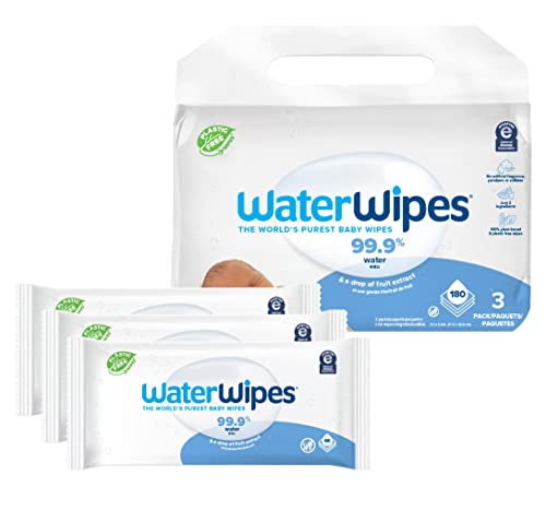 WaterWipes Original Water Based Wipes, Unscented & Hypoallergenic