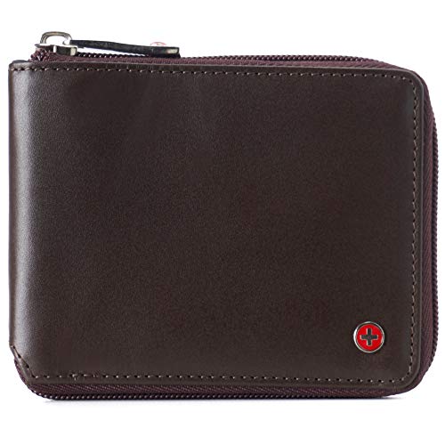 Alpine Swiss Logan Men's RFID Zipper Wallet