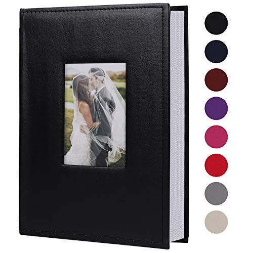 RECUTMS Photo Picture Album: Premium Leather Wedding Family Photo Albums