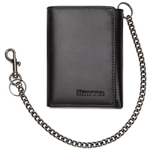 Enwaen Mens Wallet with Chain