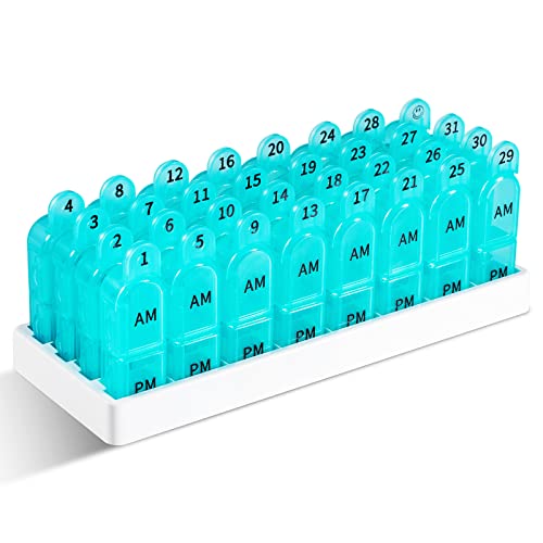 Daviky Monthly Pill Organizer 2 Times a Day
