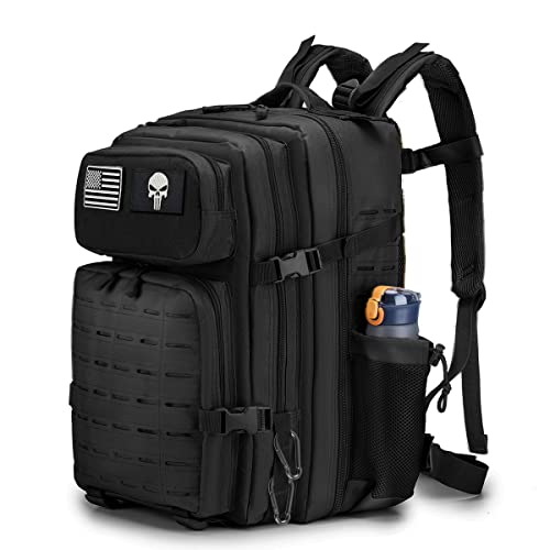 COSCOOA Tactical Military Backpack, 45L Waterproof Army Pack Rucksack