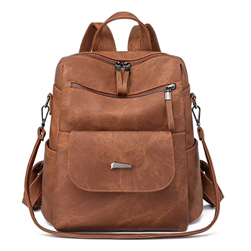 WYFJNX PU Leather Backpack Purse