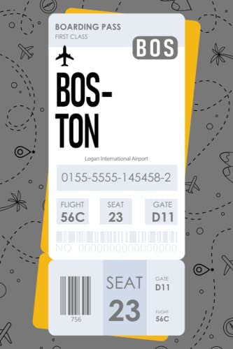 BOSTON Boarding Pass Notebook