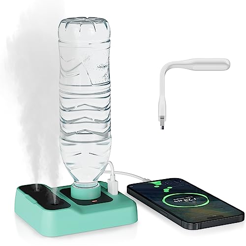Portable Travel Humidifier with Double Mist and Nightlight