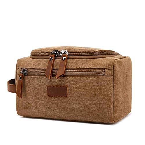 Canvas Shaving Dopp Kit Travel Toiletry Bag