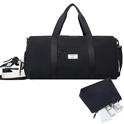 Large Capacity Travel Duffle Bag with Shoes Compartment