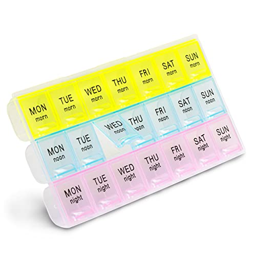 41KhD6UVp0L. SL500  - 15 Best Large Pill Organizer 3 Times A Day for 2024