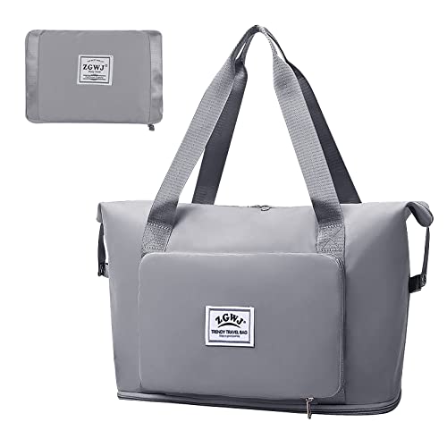 Travel Duffel Tote Bag - Waterproof Shoulder Weekender Bag