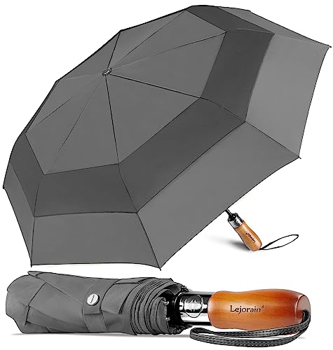 Lejorain Large Folding Umbrella with Dupont Teflon Coating