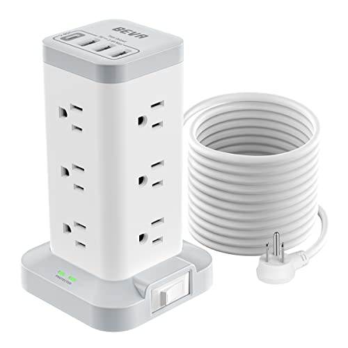 Power Strip Tower with USB Ports