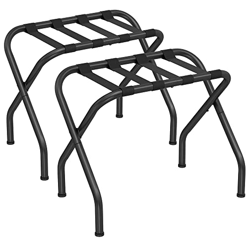 Foldable Luggage Rack Set with Steel Frame