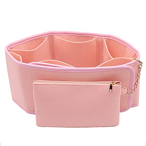 LEXSION Felt Purse Organizer with Adjustable Bag Insert and Wallet