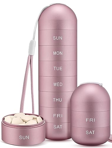 Metal Moisture Proof Weekly Pill Organizer