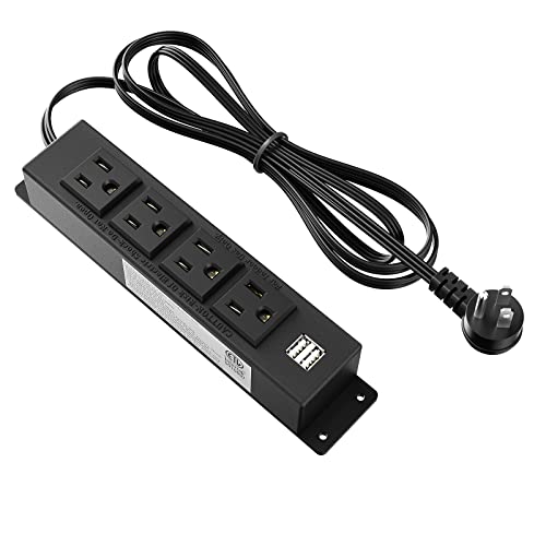 Mountable Power Strip with USB Ports