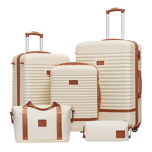 Coolife Luggage Set with TSA Lock and Spinner Wheels