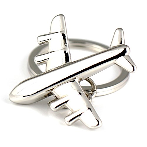 Stylish Aircraft Airplane Keychain with 3D Miniature Plane Model
