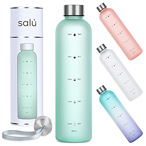 Salú 32 oz Motivational Water Bottle