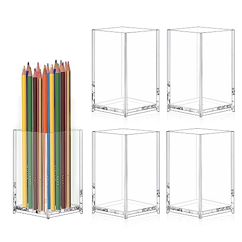 Simetufy Acrylic Pen Holder - 5 Pack