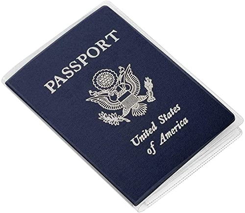 Clear Passport Holder Case Organizer ID Card Travel Protector