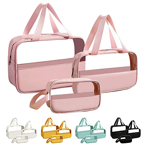 Clear Travel Toiletry Bag Set