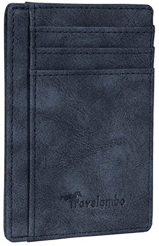 Travelambo Minimalist Leather Slim Wallet