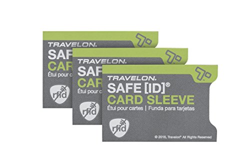 Travelon RFID Blocking Sleeves Set of 3