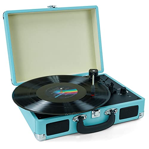 Vinyl Record Player with Built-in Speakers