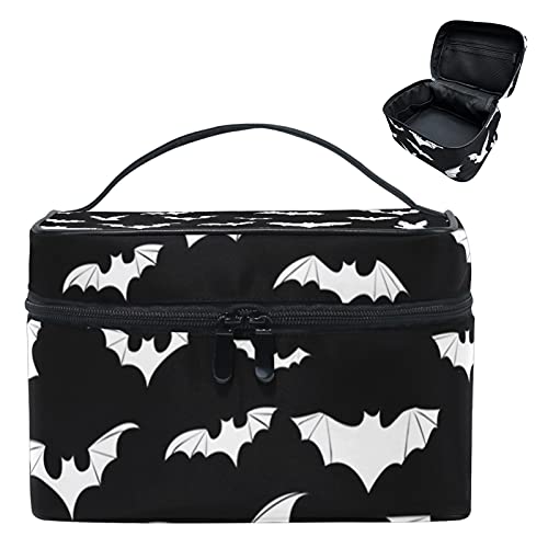 Goth Travel Makeup Bag - Bats Cosmetic Bags