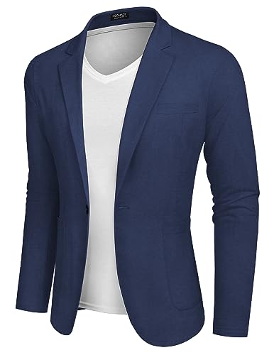 COOFANDY Men's Linen Blazer Jacket