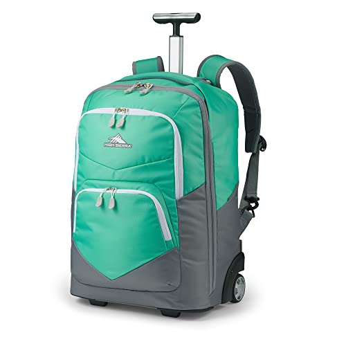 High Sierra Rolling Backpack Aqua