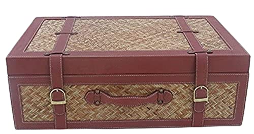 Old-Fashioned Suitcase/Decorative Box with Straps