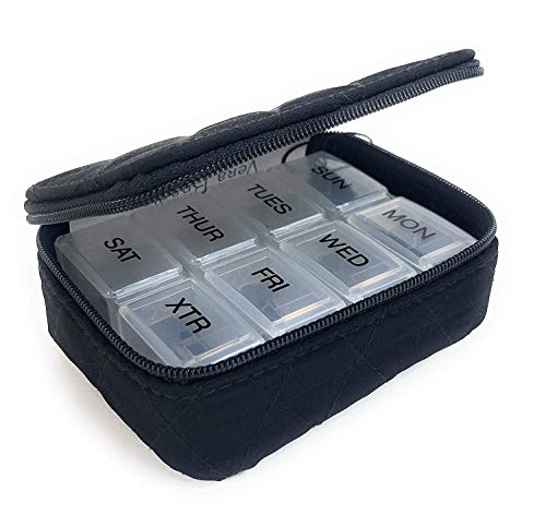 Classic Black Travel Pill Case by Vera Bradley
