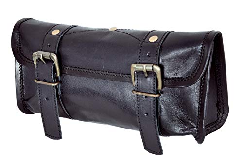 Motorcycle Saddle Bag - Genuine Leather Storage Bag