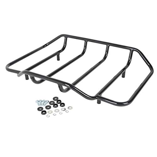 TCMT Black Tour Pack Luggage Rack Trunk Rail Rack