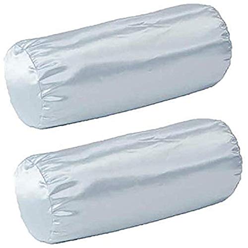 Cervical Neck Roll Pillow Case - Soft White Satin - Made in USA