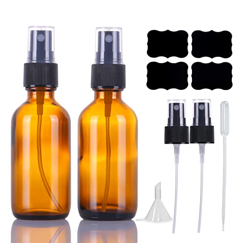 LUFEVRM Amber Glass Spray Bottles