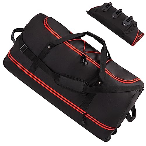 Expandable Wheeled Duffle Bag with Anti-Slip Pads
