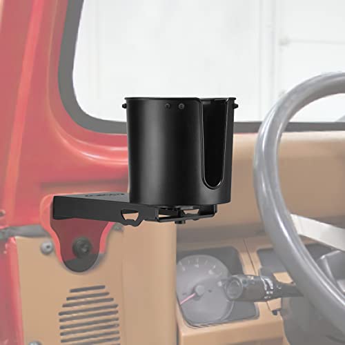 QMPARTS Windshield Mounted Metal Cup Holder Interior Accessories