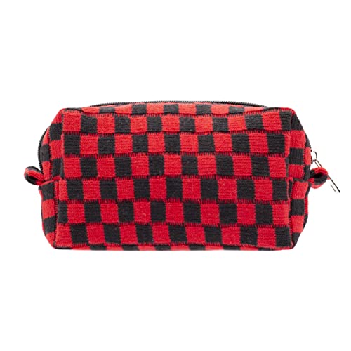 PAZIMIIK Checkered Makeup Bag