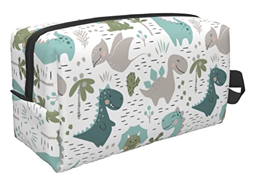 Cute Travel Toiletry Bag Makeup Pouch Waterproof Zipper (Dinosaur) Cute Travel Toiletry Bag Makeup Pouch Waterproof Zipper (Dinosaur)