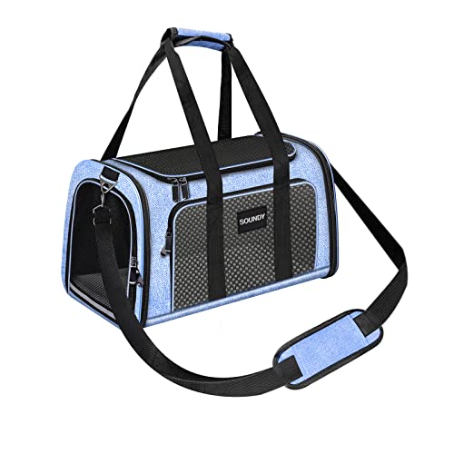 Pet Carrier for Small Medium Dogs Cats Puppies (Blue)
