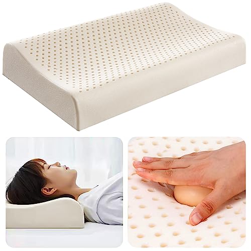 MRHMX Organic Latex Neck Pillow for Sleeping