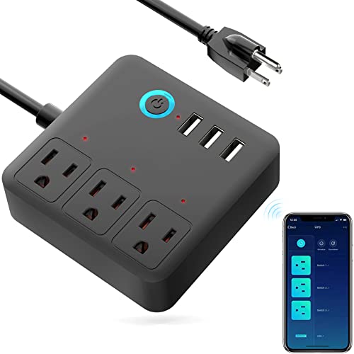 Smart Plug Power Strip, WiFi Surge Protector with Voice Control