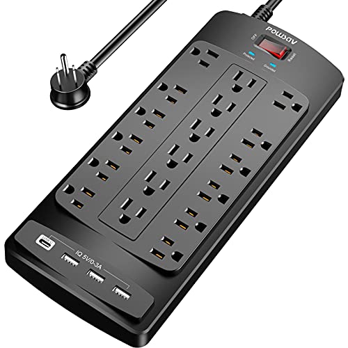 18 Outlets Surge Protector Power Strip
