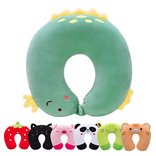 H HOMEWINS Kids Travel Pillow - Soft Neck Support Pillow