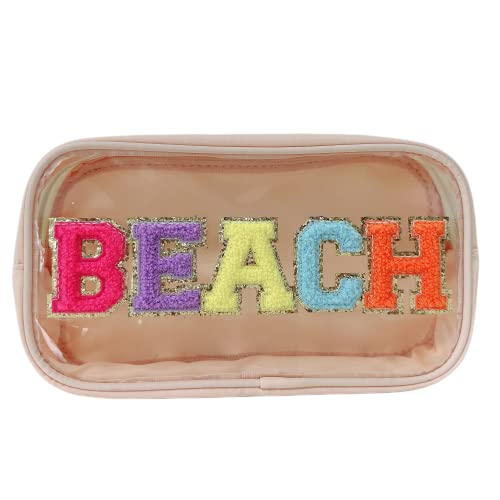 Fashionable Clear Makeup Letter Bag for Beach Travel