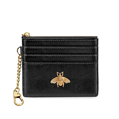 Small Keychain Wallet with Bee Detail